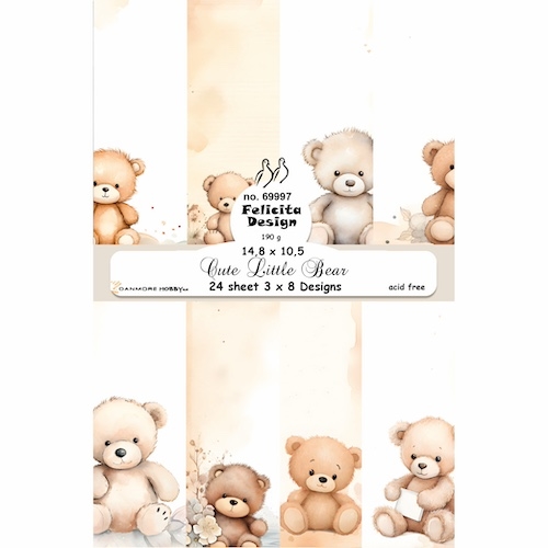 Felicita Design Cards A6 Cute little bear 3x8design 14,8x10,5cm 200g